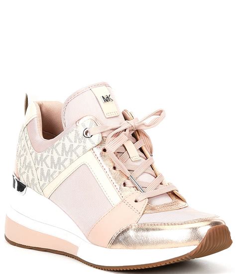 michael kors georgie trainer pink|michael kors georgeie trainers.